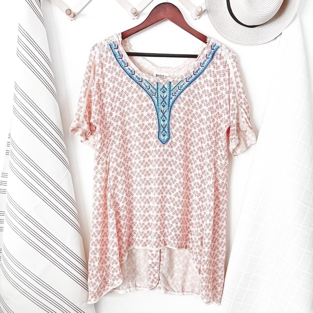 Anthropologie Holding Horses Western Print Tunic
